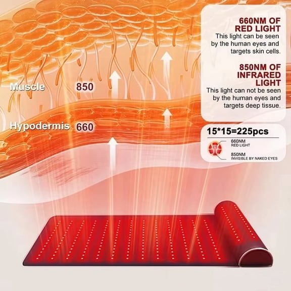 Infrared heating massage mat