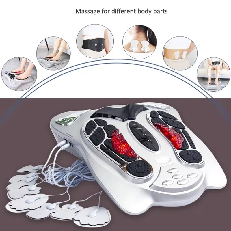 infrared vibration foot massager HoMedics Vibration Foot Massager With Soothing Heat Massager, Color: White main image 0