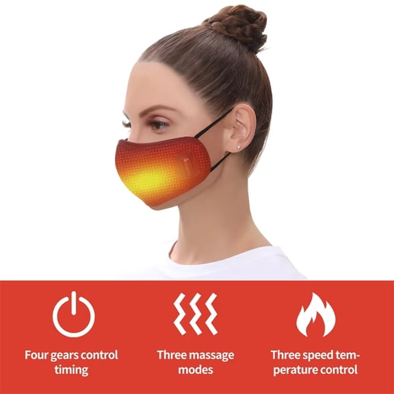 Infrared vibration heating mask, used to relax the nose and relieve rhinitis