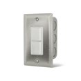 thumbnail image 1 of Infratech 14 4300 Duplex Stack Switch Single SS Wall Plate with Gang Box, 1 of 2
