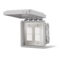 thumbnail image 1 of Infratech 14 4315 Duplex Stack Switch Dual Flush Mount with Weatherproof Cover, 1 of 3
