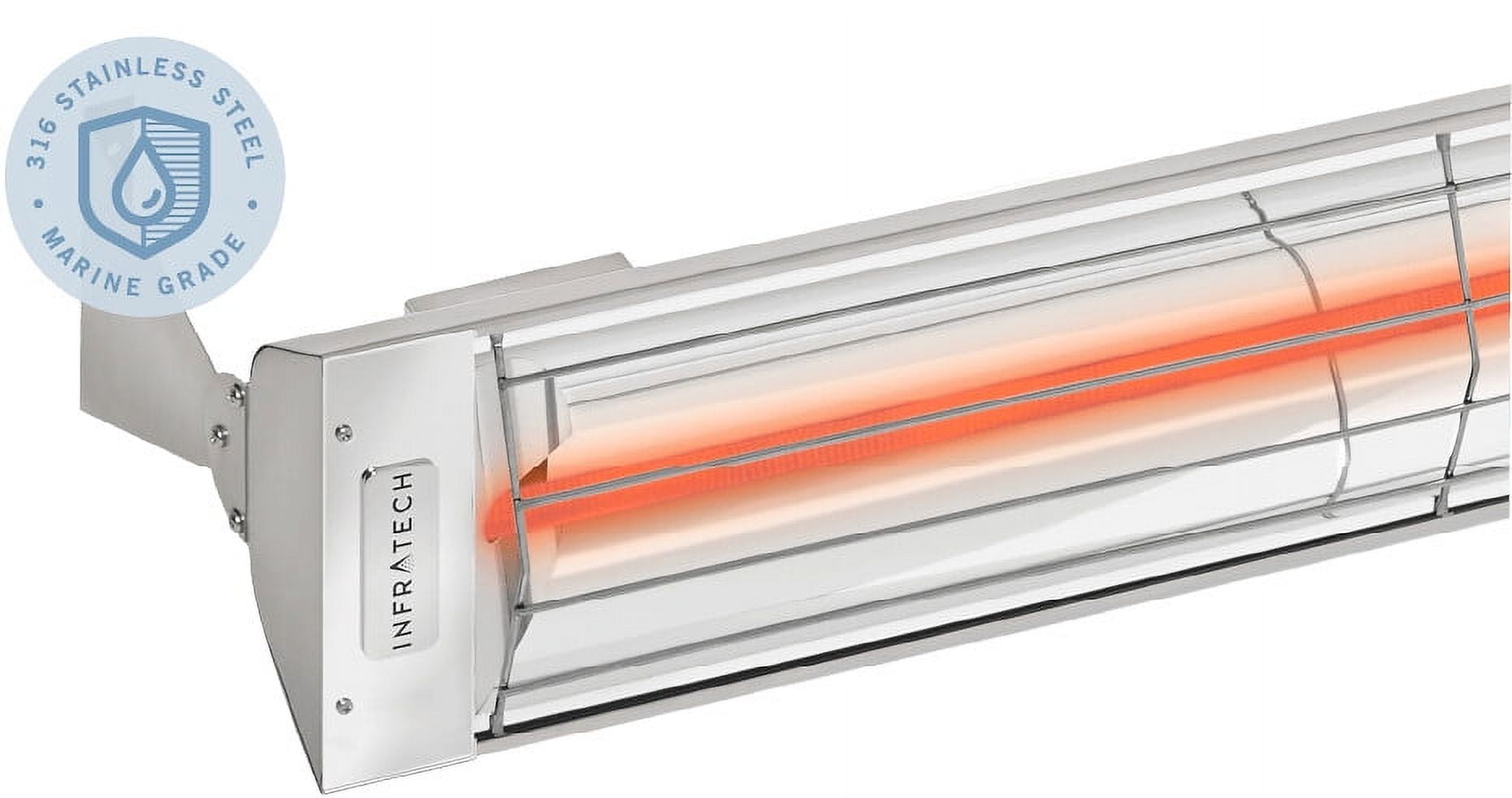 Infratech W4024MG Infrared Electric Patio Heater Stainless Steel Marine Grade