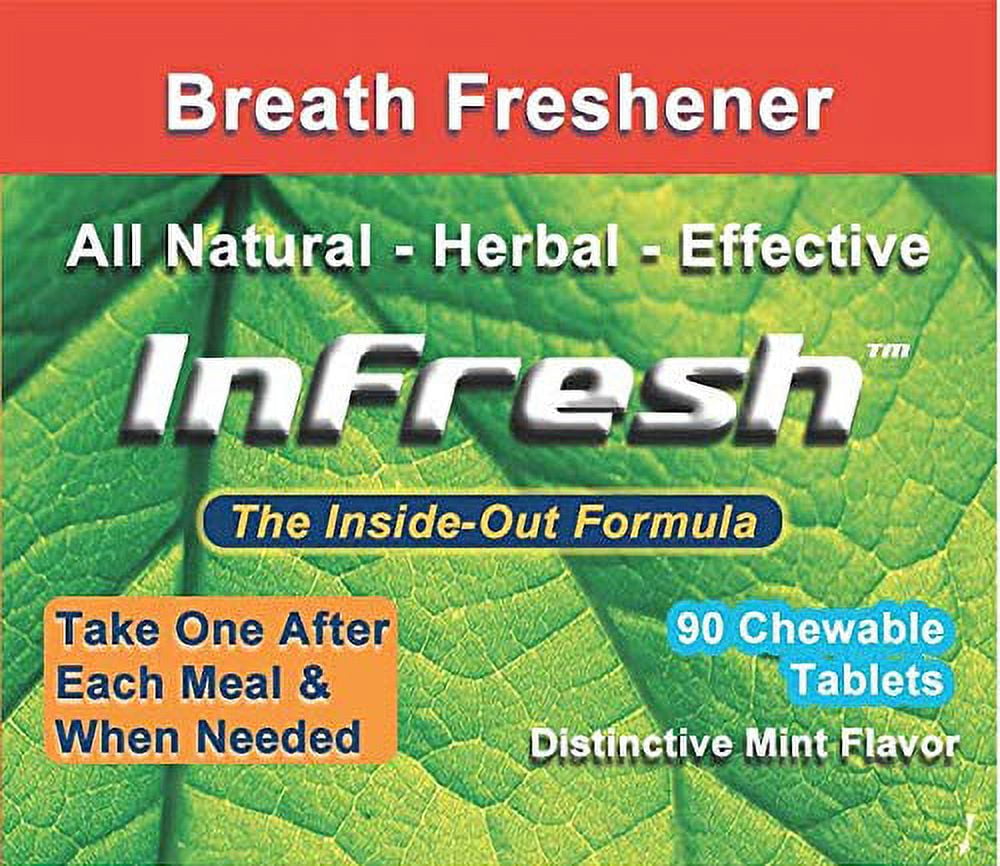 Infresh Bad Breath Cure, (NOT Candy) All Natural, Sugar Free for