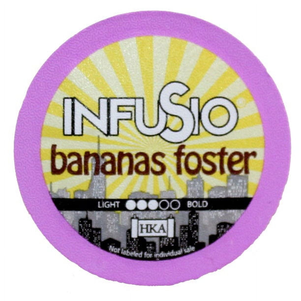 InfuSio Bananas Foster K Cups 96 Count Flavored Coffee Pods
