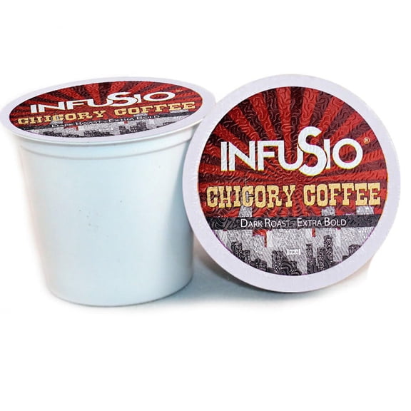 InfuSio Chicory Coffee Coffee Pods, 48 Count, Single Serve Pods for Keurig K-Cup Brewers