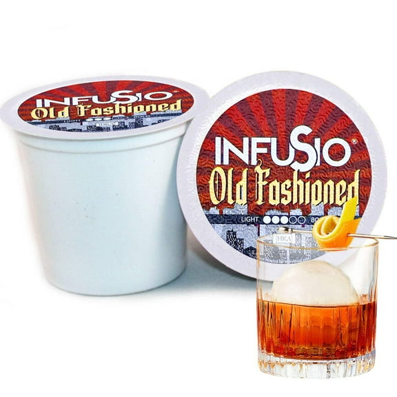InfuSio Old Fashioned K Cups 96 Count Flavored Cocktail-Inspired Coffee Pods