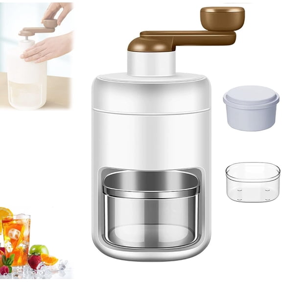 Infuaura - Frostcrush, Shaved Ice Machine, Mini Hand-Cranked Ice-Breaker and Ice Crusher for Home Use for Enhance Your Refreshing Experience and Make Every Sip Full of Coolness (1 Boxes)