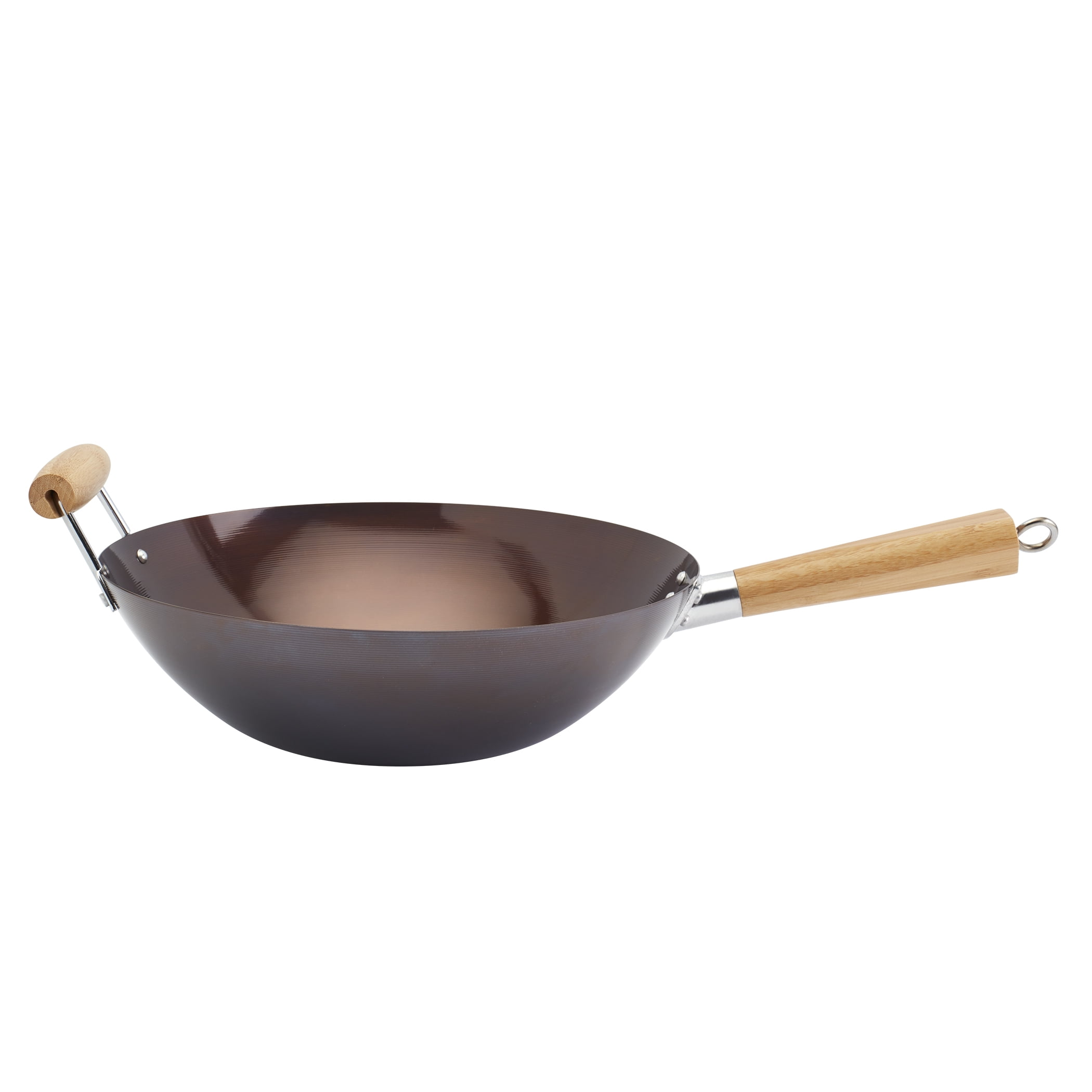 Infuse 14'' Nonstick Carbon Steel Wok with Bamboo Handle
