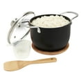 thumbnail image 1 of Infuse 5 Piece 2 Qt Aluminum Rice Cooker Set, Black, 1 of 5