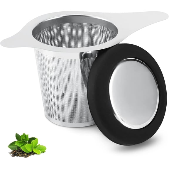 Infuser Basket Stainless   Strainer  Filter With Small Strainer And Lid  Diffuser For Loose Leaf   Brewing Experience (One  )
