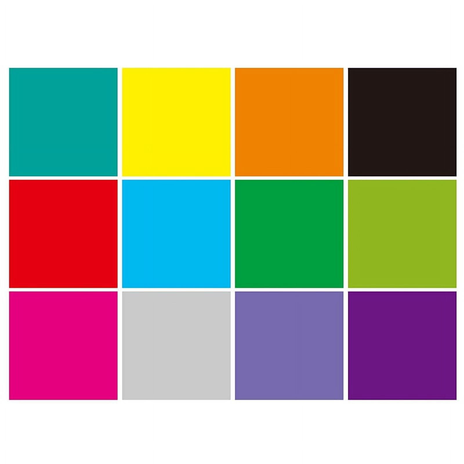 Infusible Transfer Ink Sheets,16 Pack 12 inch X12 inch Solid Color Heat