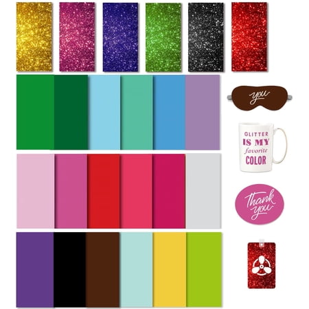 Infusible Transfer Ink Sheets for Heat Press Machine, Solid Color Transfer Paper Sublimation for Cricut Mug Press, 4.5