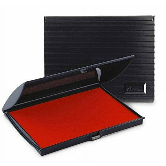 Infusion 3" x 6" Large Stamp Ink Pad for Rubber Stamps, Your Go to Large Stamp Ink Pad for Bright Color, Even Coverage and Durability, Crimson Stamp Pad