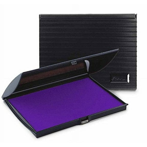 Infusion 3" x 6" Large Stamp Ink Pad for Rubber Stamps, Your Go To Large Stamp Ink Pad for Bright Color, Even Coverage and Durability, Purple Stamp Pad