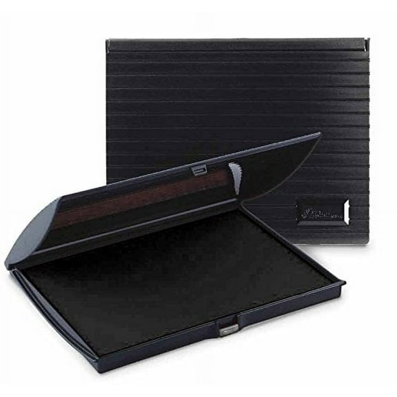 Infusion 5" x 7" Large Stamp Ink Pad for Rubber Stamps, Your Go To Large Stamp Ink Pad for Bright Color, Even Coverage and Durability, Black Stamp Pad