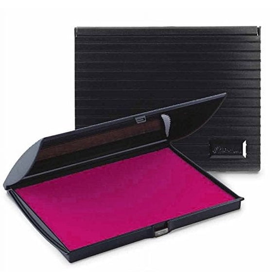 Infusion 5" x 7" Large Stamp Ink Pad for Rubber Stamps, Your Go To Large Stamp Ink Pad for Bright Color, Even Coverage and Durability, Fuchsia Stamp Pad