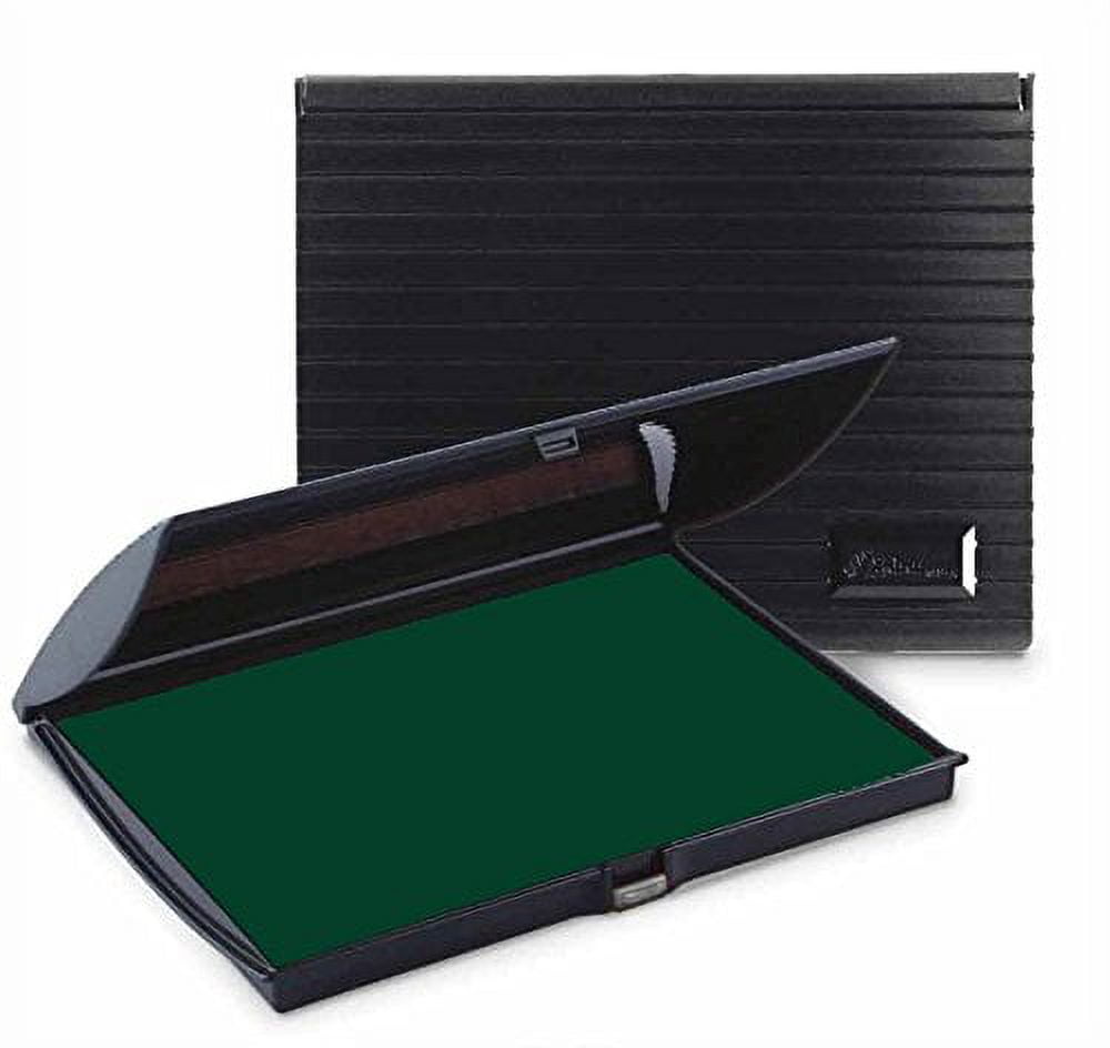 Infusion 5" x 7" Large Stamp Ink Pad for Rubber Stamps, Your Go To Large Stamp Ink Pad for Bright Color, Even Coverage and Durability, Green Stamp Pad