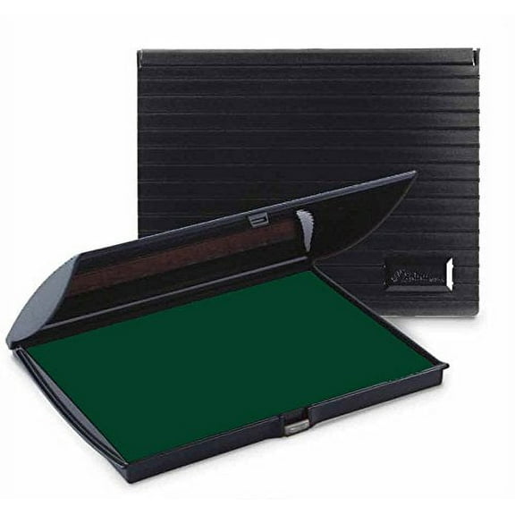 Infusion 5" x 7" Large Stamp Ink Pad for Rubber Stamps, Your Go To Large Stamp Ink Pad for Bright Color, Even Coverage and Durability, Green Stamp Pad