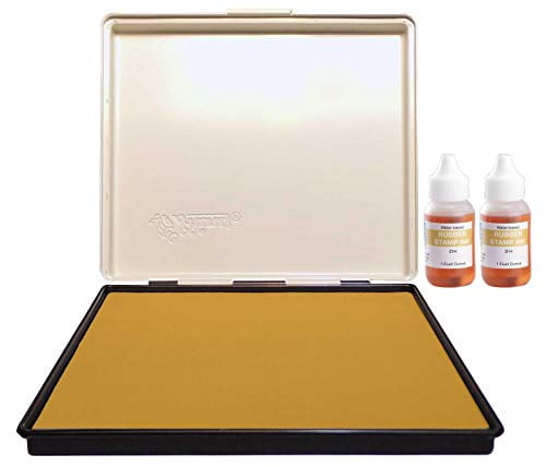 Infusion 7" x 8" Extra Large Industrial Stamp Ink Pad, Your Go to Large Stamp Ink Pad for Bright Color, Even Coverage and Durability, Zinc Stamp Pad