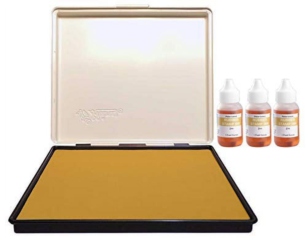 Infusion 8" x 12" Extra Large Industrial Stamp Ink Pad, Your Go to Large Stamp Ink Pad for Bright Color, Even Coverage and Durability, Zinc Stamp Pad