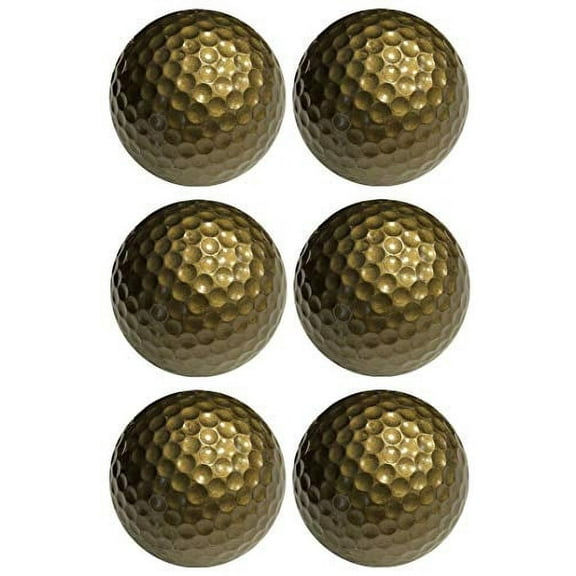 Infusion Miniature Golf Balls - Colored Mini Golf Balls - 6 Pack, Gold Color Balls