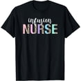 thumbnail image 1 of Infusion Nurse IV Nurse Appreciation Half Leopard Letters T-Shirt, 1 of 4
