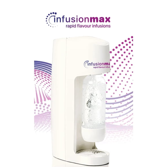 InfusionMax Rapid Infuser Machine 1L White Beverage Infuser for Water, Juice, Tea & Specialty Drinks