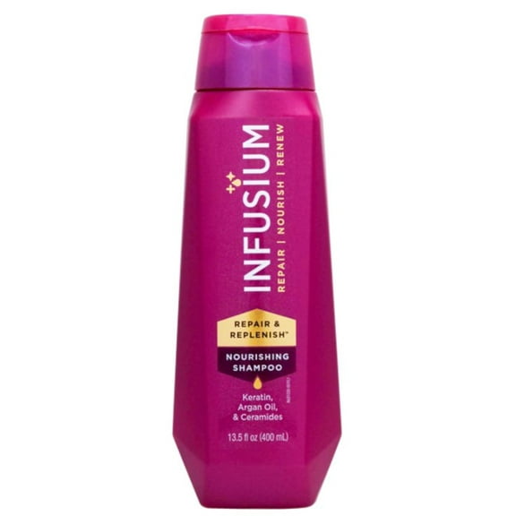 Infusium Repair & Replenish Nourishing Shampoo, with Keratin, for All Hair Types, 13.5 fl oz (Pack of 3)