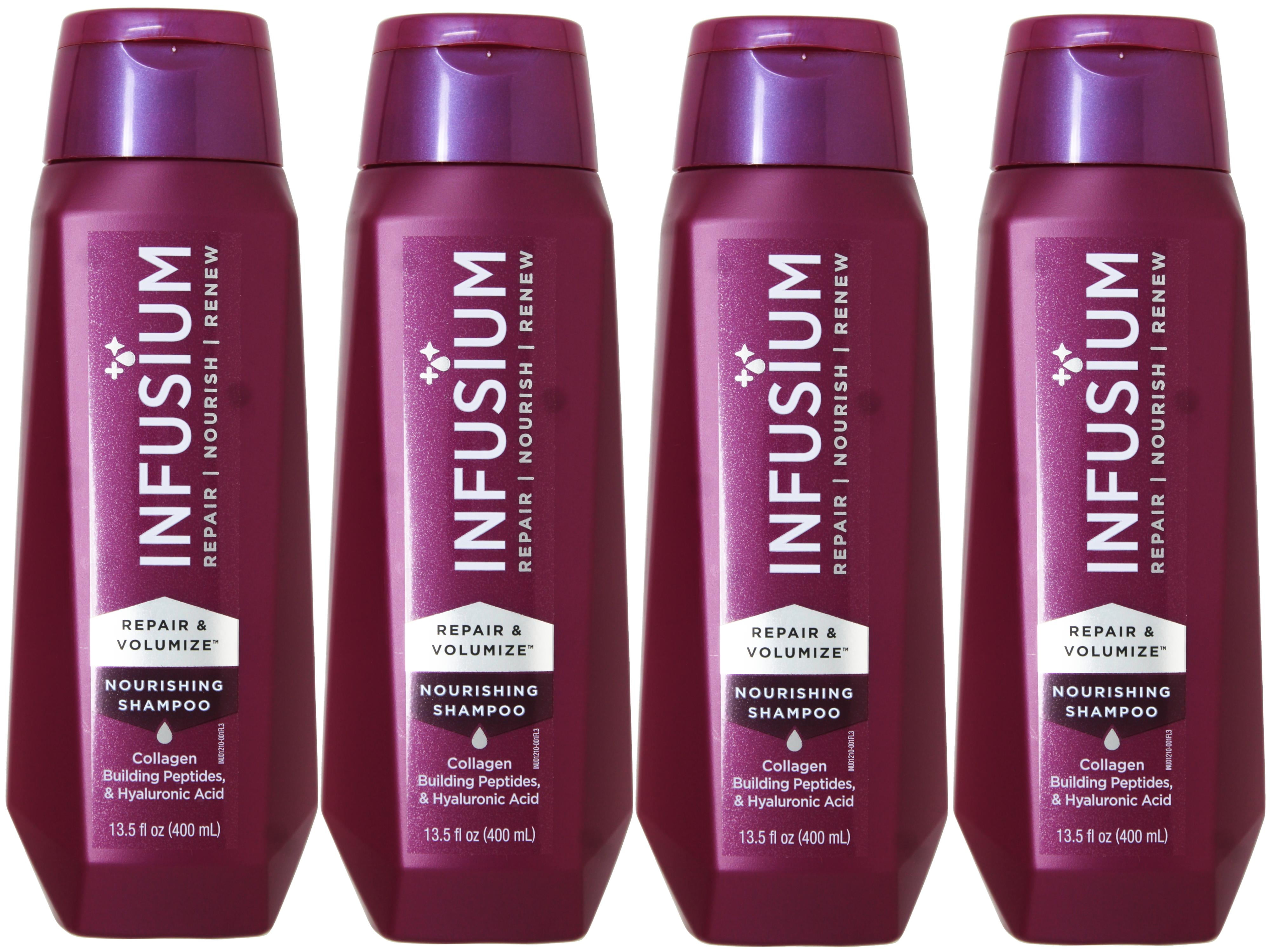 Infusium 23 Repair + Renew with Argan Oil & Keratin Shampoo, 13.5 oz (Pack of 4)