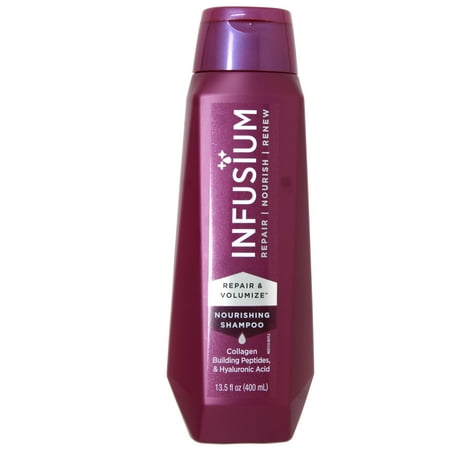 INFUSIUM Shampoo Repair & Volumize, Repair/Nourish/ Renew Shampoo, Collagen, Building Peptides & Hyaluronic Acid for Dry & Damaged Hair, 13.5 FL OZ