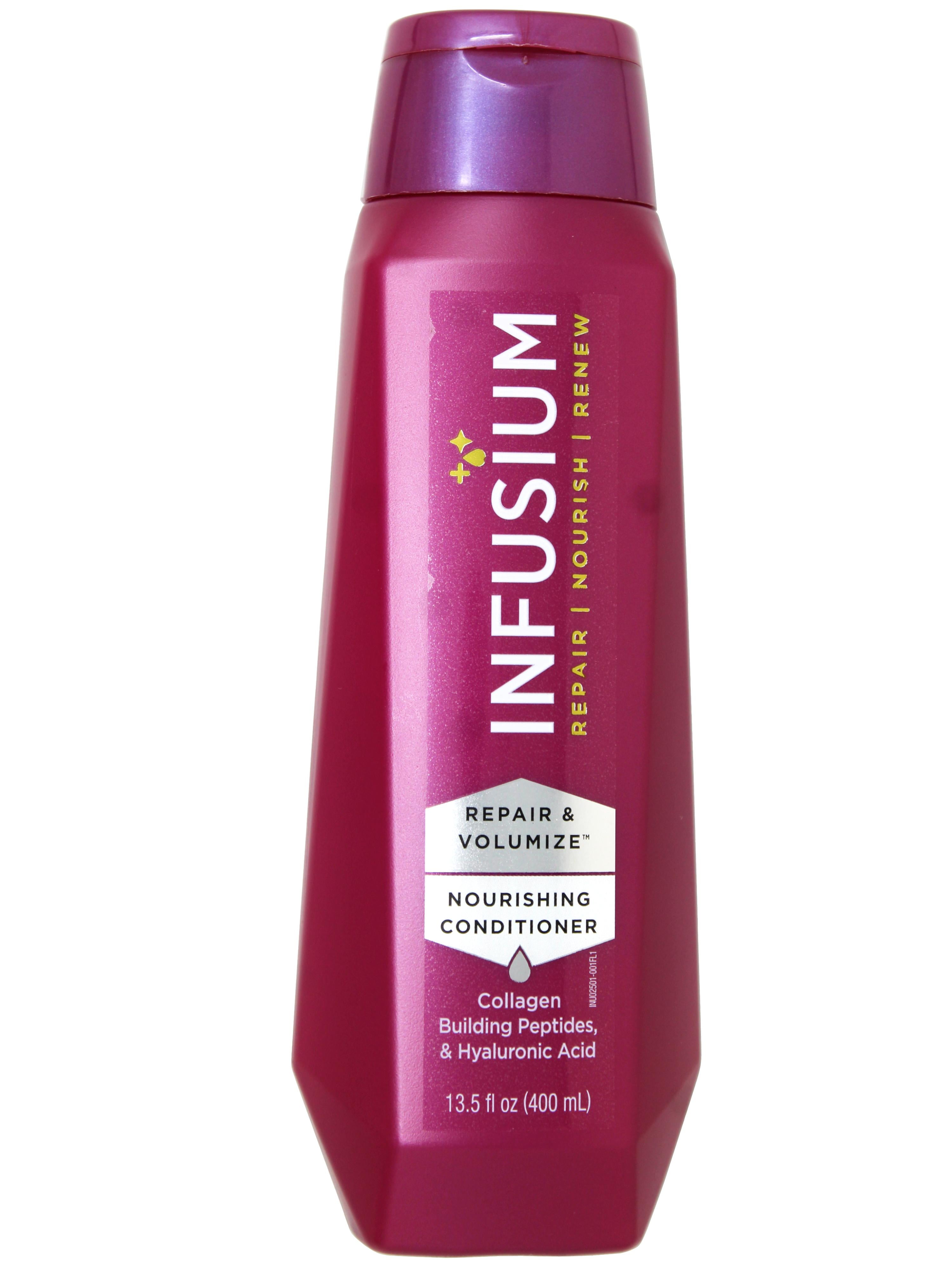 Infusium Repair & Volumize and Renew Nourishing Conditioner, Collagen, Building Peptides & Hyaluronic Acid for Dry  & Damaged Hair, 13.5 FL OZ (Pack of 10)