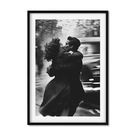 Ing On The Street Vintage Poster, Black And White Wall Art UNFRAMED Poster, Wall Art for Decor, Present, 24x36