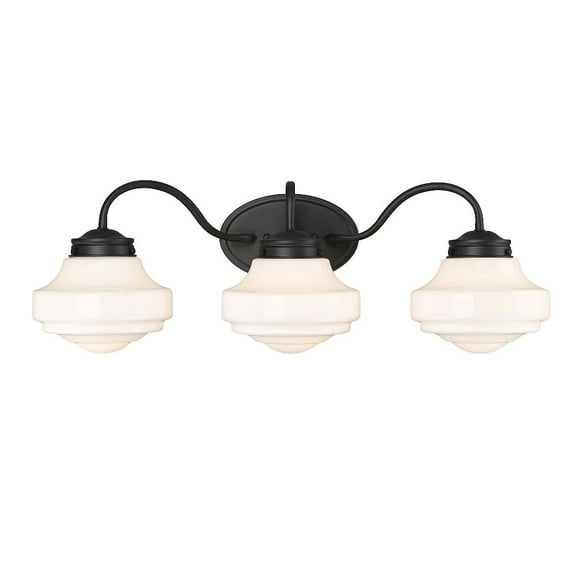 Golden Lighting Ingalls 3-light Vanity in Matte Black