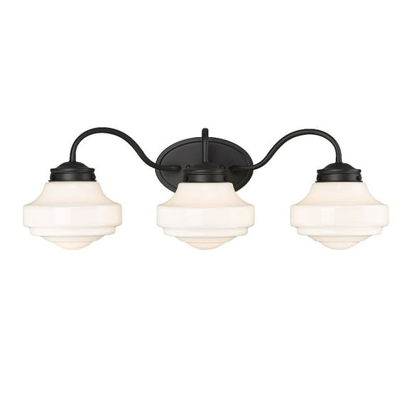 Golden Lighting Ingalls 3-light Vanity in Matte Black