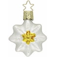 thumbnail image 1 of Inge Glas Edelweiss Flower German Glass Bavarian Christmas Ornament FREE BOX, 1 of 2