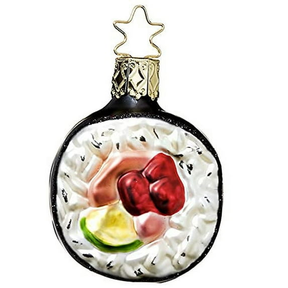 Inge Glas Maki Sushi Delicious Forever German Glass Christmas Ornament FREE BOX