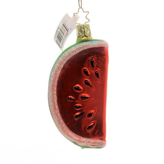 Inge Glas Slice Of Summer Ornament Glass Watermelon Christmas 10034S018
