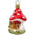 thumbnail image 1 of Inge Glas Shroom Haus Mushroom House German Glass Christmas Ornament FREE BOX, 1 of 2