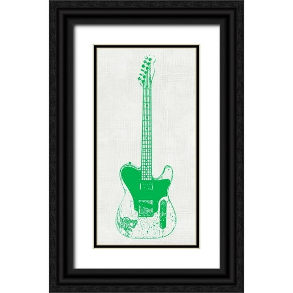 Inge, Kevin Wade 9x14 Black Ornate Wood Framed with Double Matting Museum Art Print Titled - Guitar Collector II