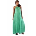 thumbnail image 1 of Ingear Womens Sweater Knit Halter Tent Long Maxi Dress Cover Up (Large/X-Large, Green), 1 of 2