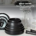 thumbnail image 1 of Ingenio Detachable Handle Cookware Set, Stackable, Oven Broiler Safe, Non-stick, Dishwasher Safe, 3 Piece,  Black, 1 of 4