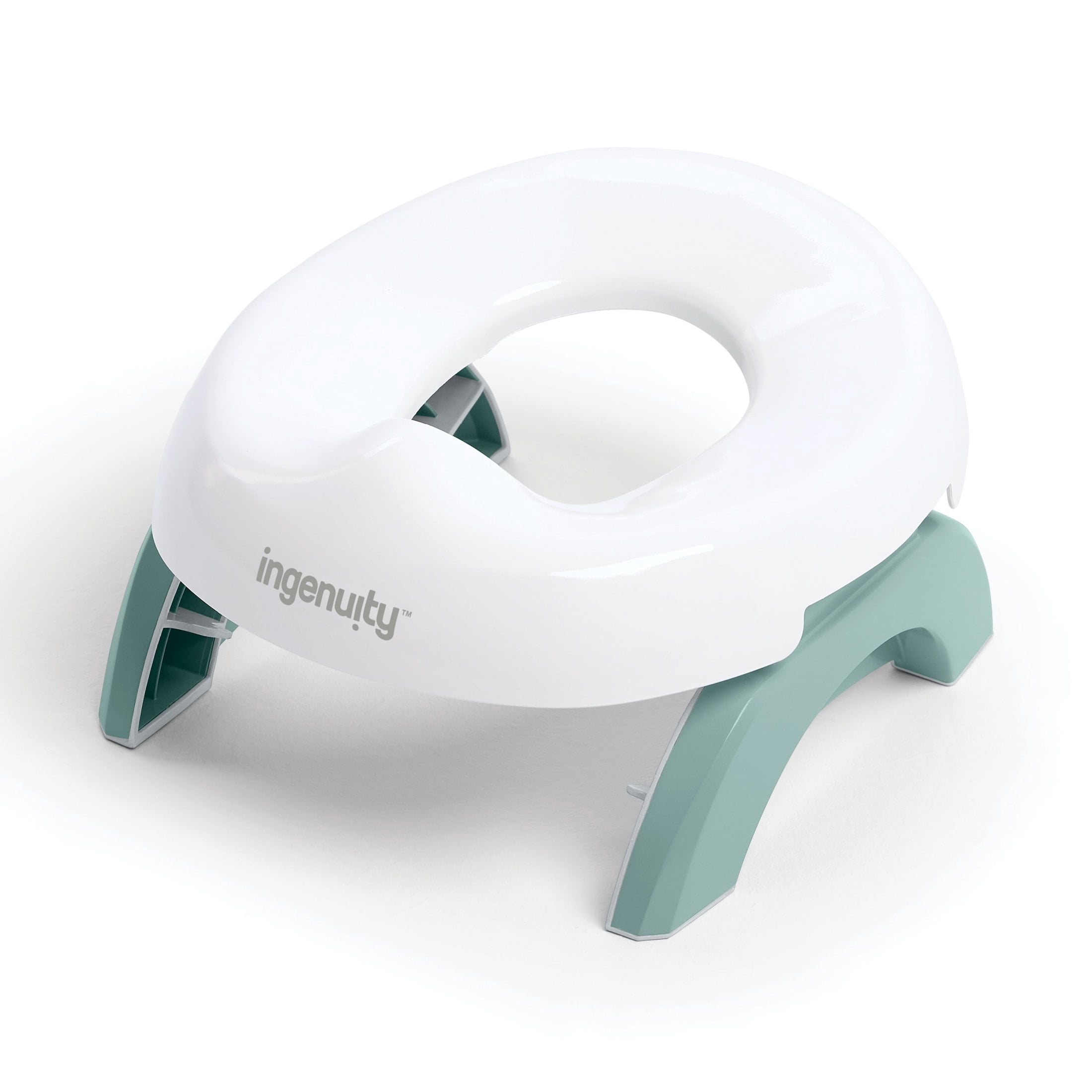 Ingenuity My Travel Potty, 2-in-1 Portable Baby & Toddler Potty Seat