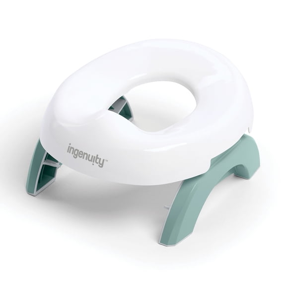Ingenuity My Travel Potty, 2-in-1 Portable Baby & Toddler Potty Seat