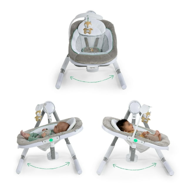 Ingenuity Anyway Sway 5Speed MultiDirection Portable Baby Swing with