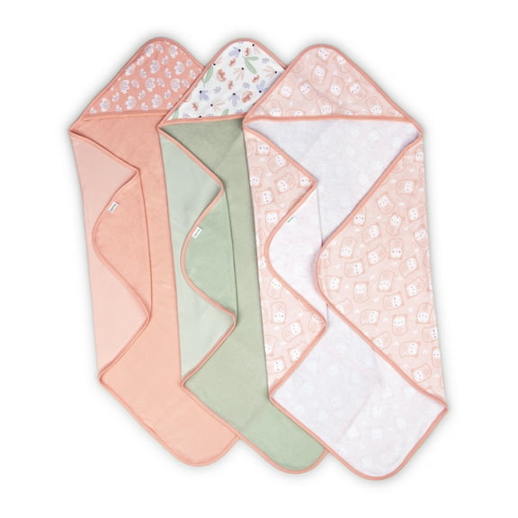Ingenuity Clean & Cuddly 3-Pack Hooded Bath Towels - Edi