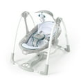 thumbnail image 1 of Ingenuity Convert Me 2-in-1 Portable Vibrating Baby Swing Nash, Infant, Gray (Unisex), 1 of 16