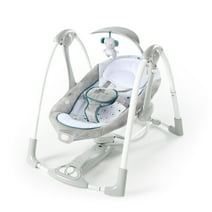 Ingenuity Convert Me 2-in-1 Portable Vibrating Baby Swing Nash, Infant, Gray