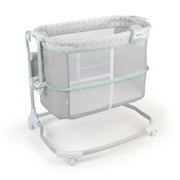 Ingenuity Dream & Grow Bedside Adjustable Baby Bassinet with Storage Pocket Tesse, Green