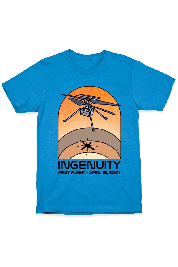 Ingenuity First Flight Date Tee Shirt Sweatshirt Hoodie