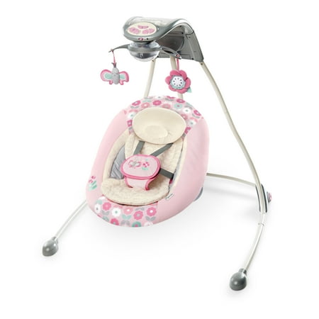 Ingenuity InLighten Cradling Plug-In Swing with LightBeams Mobile - Phoebe